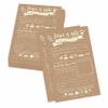 25 Kraft Advice Cards for Bride and Groom, 25 Number Double Sided Signs for Wedding Reception, 24 Wedding Thank You Cards Wedding Shower Games, Marriage Advice for Newlyweds, Wedding Table Decoration view 2