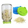 Froiny Vegetable Growing Germination Sprouting Lids Mesh Sprout Cover Sealing Ring Lid Nursery Pots Jar for Planting Nurse Random Color view 2