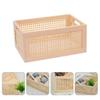 DOITOOL 1pc Woven Storage Basket Organizer Natural Rattan Desktop Holder for Sundries Design for Office and Home Use view 2
