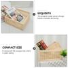 DOITOOL 1pc Woven Storage Basket Organizer Natural Rattan Desktop Holder for Sundries Design for Office and Home Use view 4