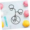 Amosfun ice Cream Cones Cone Stand Iron Mini Waffle Wheel Cupcake Holder Holders for Party Snow Maker Display Metal Iron Ice Cream Stand Display Rack Party Server view 4