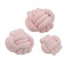 IMAX 52535-3 SG Lamis Pink Faux Velvet Knots - Set of 3 view 3