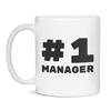 #1 Manager Number One Manager Coffee Mug, 11-Ounce White view 1