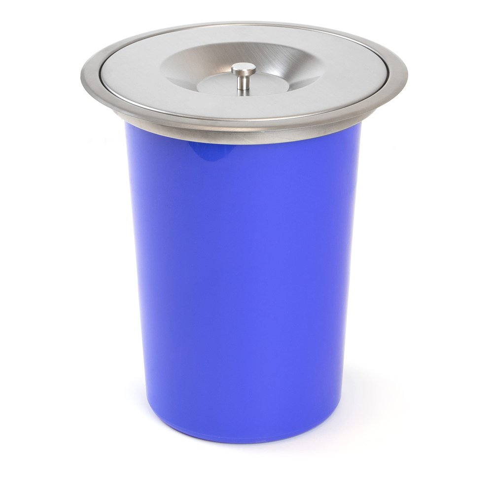 Emuca Worktop Waste bin, Plastic and Stainless Steel