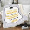 2024 Personalized Graduation Blanket, Custom Class Year Congratulations Gift, Gesture for The One Who is Achieving Success & Getting Graduated, Super Soft Blanket (Design 2, Queen- 60"x80" (Inches)) view 4