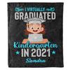 2024 Personalized Graduation Blanket, Custom Class Year Congratulations Gift Gesture for The One Who is Achieving Success & Getting Graduated, Super Soft Blanket view 4
