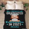 2024 Personalized Graduation Blanket, Custom Class Year Congratulations Gift, Gesture for The One Who is Achieving Success & Getting Graduated, Super Soft Blanket (Design 3, Throw- 50"x60" (Inches)) view 3