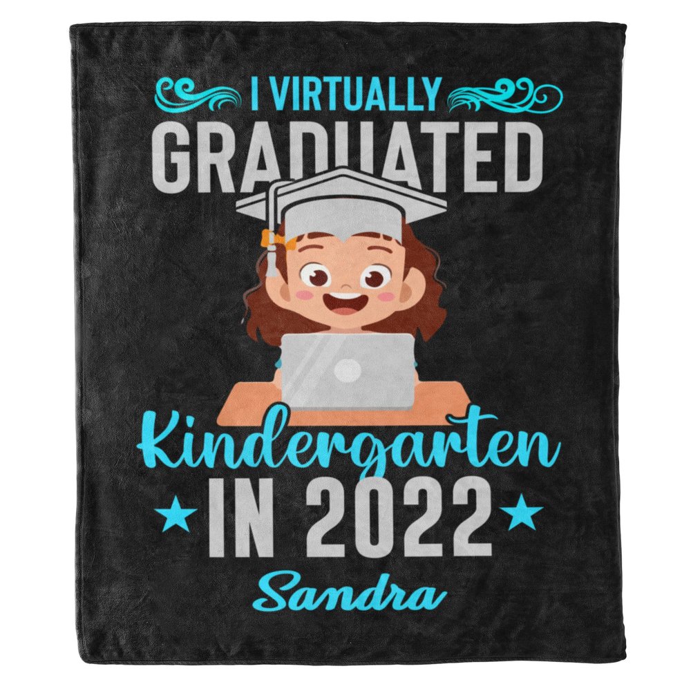2024 Personalized Graduation Blanket, Custom Class Year Congratulations Gift, Gesture for The One Who is Achieving Success & Getting Graduated, Super Soft Blanket (Design 3, Queen- 60"x80" (Inches))