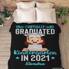 2024 Personalized Graduation Blanket, Custom Class Year Congratulations Gift, Gesture for The One Who is Achieving Success & Getting Graduated, Super Soft Blanket (Design 3, Queen- 60"x80" (Inches)) view 4