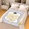 2024 Personalized Graduation Blanket, Custom Class Year Congratulations Gift Gesture for The One Who is Achieving Success & Getting Graduated, Super Soft Blanket Extra Small- 30"x40" (Inches) view 2