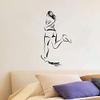 Woman Women Running Jog Quote Wall Sticker Room Vinyl Wall Art Decals Sport Activities/ Running Fitness Inspiration Training Home Gym Vinyl Stickers Motivational Wall Art Decoration Size (40x24 inch) view 1