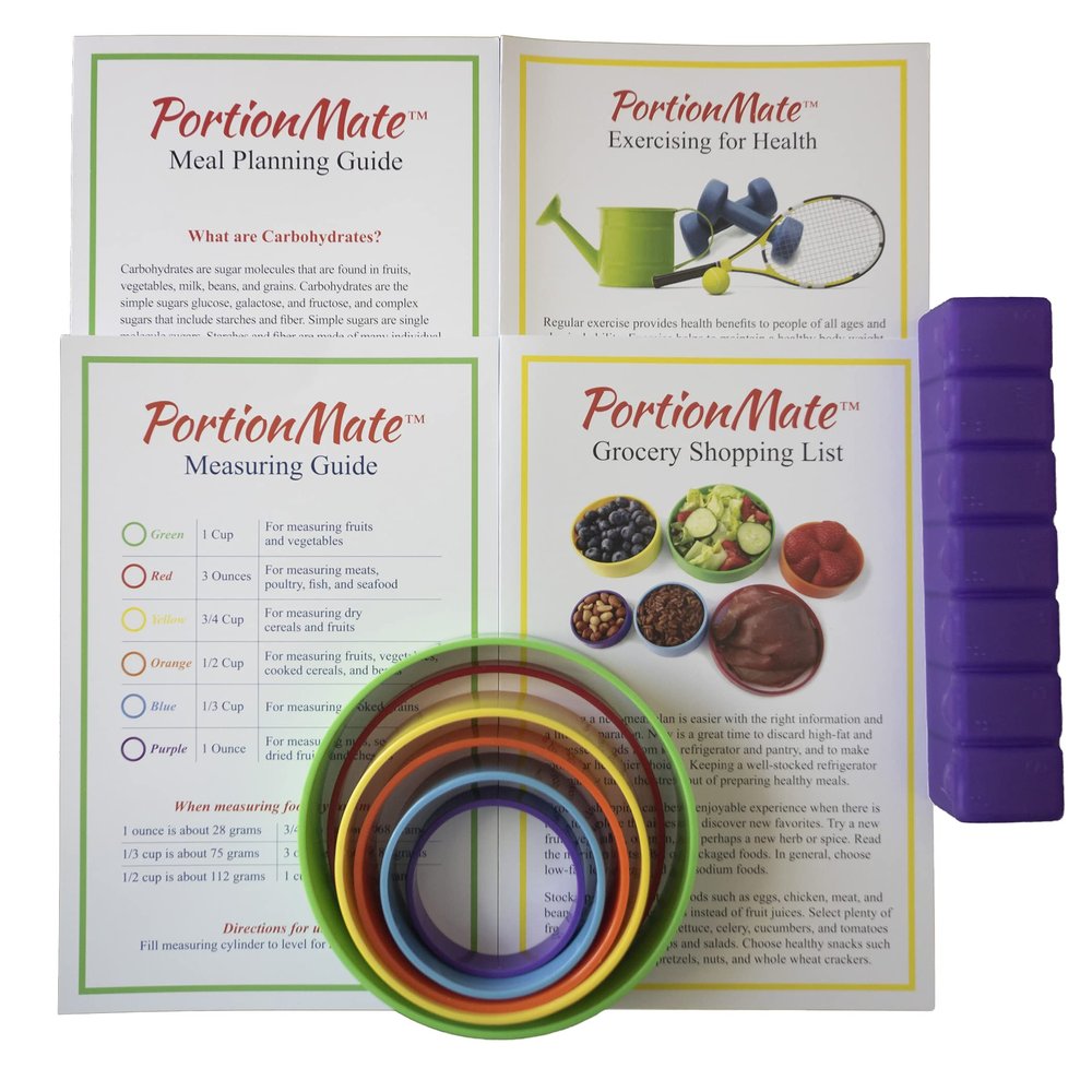 PortionMate Perfect Portions - The Portion Control Quick Start Kit - Now Portion Control is Fast, Affordable, and Accurate!, (PMPP82)