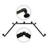 1" Pipe Bay Window Curtain Rod, Black view 1