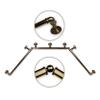 1" Pipe Bay Window Curtain Rod, Antique Brass view 1