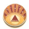 37 Year AA Medallion, I Stood in The Sunlight, Orange & Yellow Chip, Token, Coin view 1
