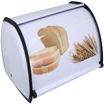 1 Stainless Steel Bread Box for Kitchen Counter-White