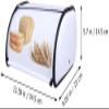 1 Stainless Steel Bread Box for Kitchen Counter-White view 4