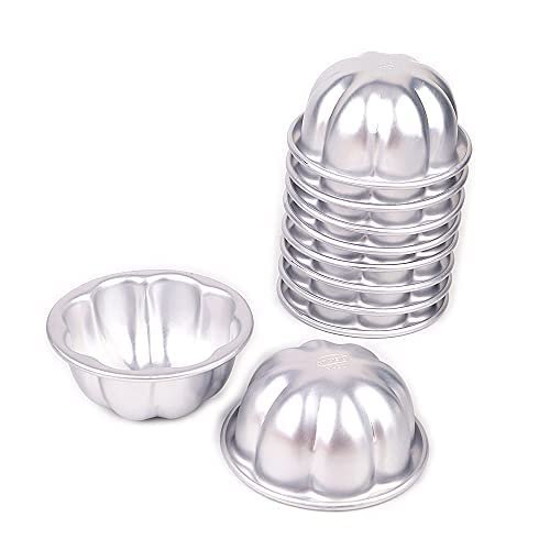 10pcs per lot Various Design Fluted Edge Wavy Flower Cup Boat Round Shape Aluminium Tart Mould Jelly Pudding Cup Cupcake Mold Baking (C21)