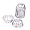 10pcs per lot Various Design Fluted Edge Wavy Flower Cup Boat Round Shape Aluminium Tart Mould Jelly Pudding Cup Cupcake Mold Baking (C21) view 1