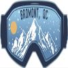Bromont Quebec Ski Adventures Souvenir 2 Inch Fridge Magnet Goggle Design view 1