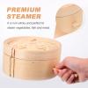 Cabilock 1pc Steamer Basket for Cooking Dumplings Dim Sum and Healthy Meals Traditional Steamer for Home Use Retains Nutrients for Chinese Cuisine view 3