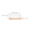 Cabilock 50pcs Disposable Kraft Paper Food Serving Trays Fold Oil Snack Cases for French Fries Popcorn Chips and More for Parties and Events view 3