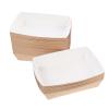 Cabilock 50pcs Disposable Kraft Paper Food Serving Trays Fold Oil Snack Cases for French Fries Popcorn Chips and More for Parties and Events view 4
