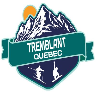 Tremblant Quebec Ski Adventures Souvenir 4 Inch Fridge Magnet Mountain Design