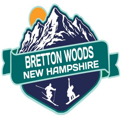 Bretton Woods New Hampshire Ski Adventures Souvenir 2 Inch Fridge Magnet Mountain Design