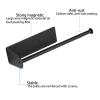 Paper Towel Holders Magnetic Steel Black Towel Roll Holders with Strong Magnetic Backing - Fit for Large Paper Towels-for Kitchen,Refrigerator,Grill,Garage,Shop view 2