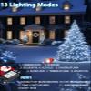 2-Pack 66FT 200 LED White Christmas String Lights Indoor Outdoor, Extendable Christmas Tree Lights with 13 Modes Twinkle Lights, Plug in Fairy String Lights for Xmas Tree Party Garden (Cool White) view 3