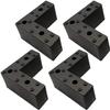 GFBHD Elegant Upholstery Furniture Legs Plastic Furniture Support Feet Set of 4 | Thickened Replacement Cabinet Legs Furniture Risers Sofa Legs Coffee Table Bedside Table Furniture Legs view 1