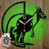 LED Vinyl Clock - Light Vinyl Wall Clock - Kangaroo - Original Gift Custom - Art LED Clock Design - Personalised LED Vinyl Record Wall Clock - Unique LED Light Home Decor view 1