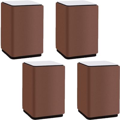 Elegant upholstery furniture legs 4 Pcs Furniture Risers Carbon Steel Furniture Legs | Metal Square Table Legs Furniture Replacement Legs For Couch Sofa Desk Bed Cabinets Risers,10cm ( Color : Brown )