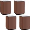 Elegant upholstery furniture legs 4 Pcs Furniture Risers Carbon Steel Furniture Legs | Metal Square Table Legs Furniture Replacement Legs For Couch Sofa Desk Bed Cabinets Risers,10cm ( Color : Brown ) view 1