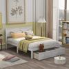 Harper & Bright Designs Full Size Platform Bed, with Storage Drawers, Wooden Full Size Platform Bed with Headboard for Kids Boys Girls Teens Adults, No Box Spring Needed, Easy Assembly, White view 4