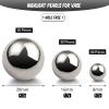 150 Pieces Vase Filler Faux Pearls Vase Makeup Beads No Hole Gloss Bead Mixed Sizes Round Pearl for Home Party Wedding Decor, 8/14/20 mm(Silver) view 2