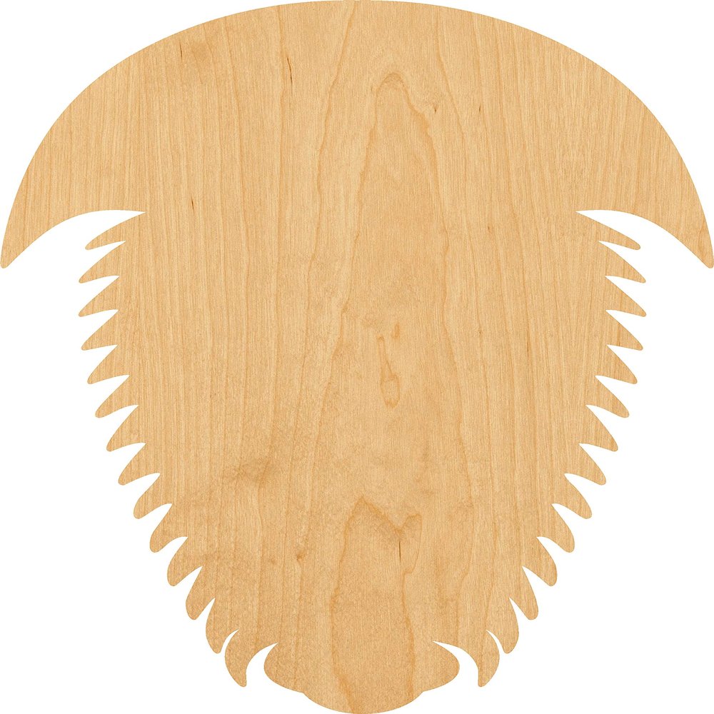 Trilobite Laser Cut Out Wood Shape Craft Supply - 2"