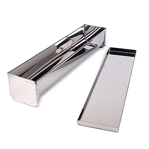 5 Styles Long Design Half Round Sylinder Shape Stainless Steel Bread Mold Metal Cake Mould Toast Box Loaf Pan Tin DIY Bakeware (38.5cm)