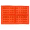 Uxsiya Cake Baking Tray Silicone Bakeware Heat Resistance Waffles for Microwave Oven for Muffin(4 squares) view 1