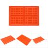 Uxsiya Cake Baking Tray Silicone Bakeware Heat Resistance Waffles for Microwave Oven for Muffin(4 squares) view 3