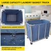 11.35 Bushel Industrial Rolling Laundry Cart,Laundry Basket Bulk Truck Commercial Household,Large Heavy Duty Laundry hampers with Wheels,35.4''Lx25.6''WX31.5''H,400L view 4