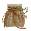 Cabilock Woven Woven Round Basket Wicker Basket Fern Flower Plant Storage Round Fruit Holder Size Ikebana Vases Rattan Decor Rattan Decor view 1
