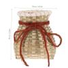 Cabilock Woven Woven Round Basket Wicker Basket Fern Flower Plant Storage Round Fruit Holder Size Ikebana Vases Rattan Decor Rattan Decor view 2