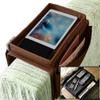 Non-Slip Armchair Caddy with Cup Holder Arm Rest Organizer TV Remote Control Holder Oxford Sofa Tray Chairs Couch Storage Arm Tidy Armrest Bag Bedside Space Saver Bag for Cellphone Magazines Glasses view 2