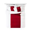 AMAY Colorbar 3 Piece Duvet Cover Set 100% Egyptian Cotton 500 Thread Count with Zipper Closure (1 Duvet Cover 2 Pillow Shams) California Queen Red Solid view 1