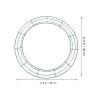 3pcs Green Metal Wire Wreath Rings Frames for DIY Floral Crafts for Christmas Weddings and Events Includes of for Easy Decoration Style view 2