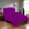 100% Organic Cotton 5 Piece Down Alternative Comforter Set 500 GSM Twin/Twin XL | Purple Decorative Diamond Pattern Best Comforter Collection-1 Box Stitched Comforter with 4 Pillow Shams view 2