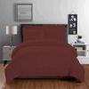 100% Organic Cotton 5 Piece Down Alternative Comforter Set 500 GSM King/Cal-King | Plum Decorative Diamond Pattern Best Comforter Collection-1 Box Stitched Comforter with 4 Pillow Shams view 2