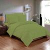 100% Organic Cotton 5 Piece Down Alternative Comforter Set 500 GSM Full/Queen | Moss Decorative Diamond Pattern Best Comforter Collection-1 Box Stitched Comforter with 4 Pillow Shams view 2